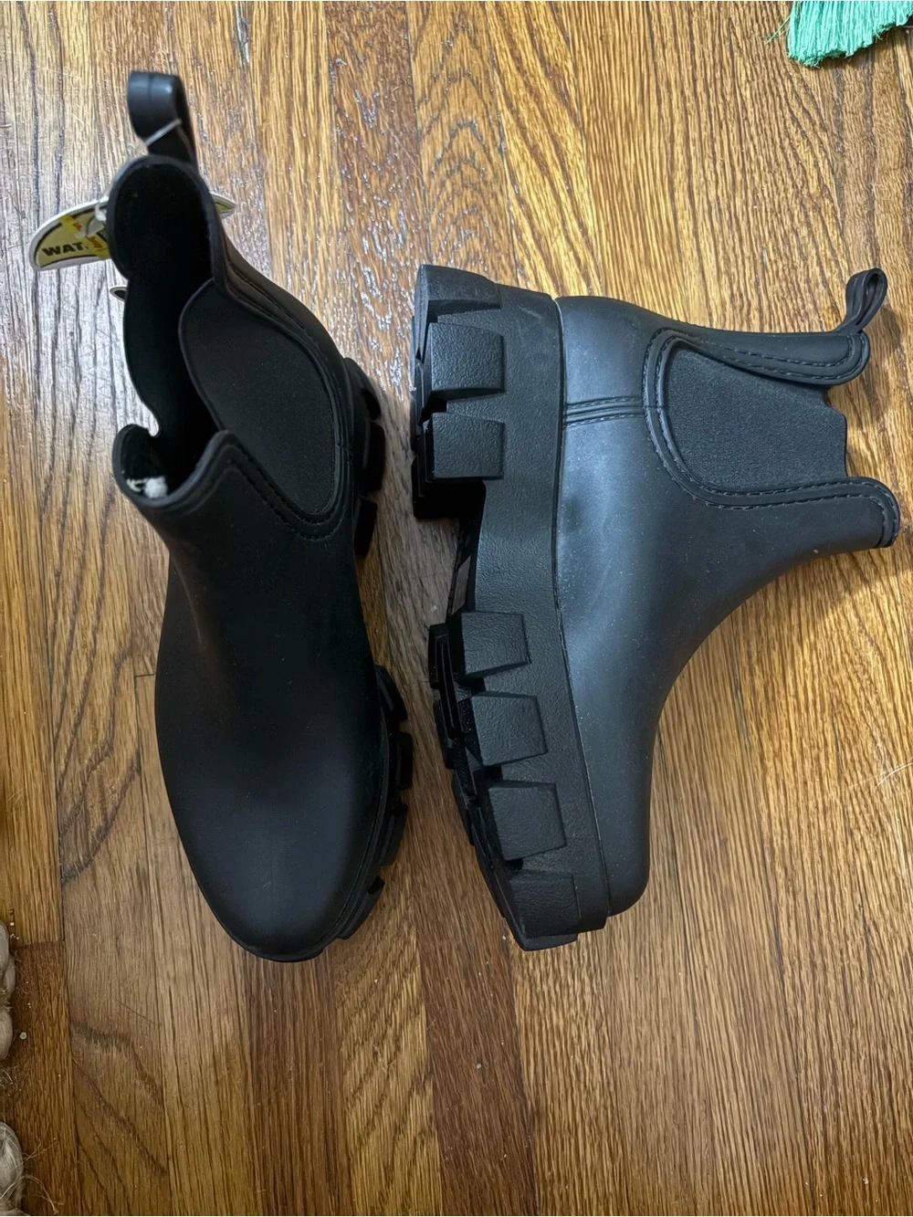 Jeffrey Campbell Black Chunky Lug Chelsea Boots